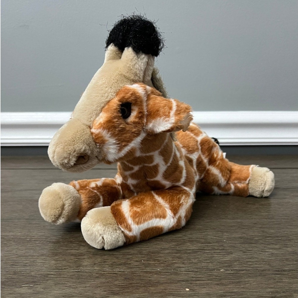 Vintage Aurora World Baby Giraffe Plush Stuffed Animal Floppy Spotted Toy 12"